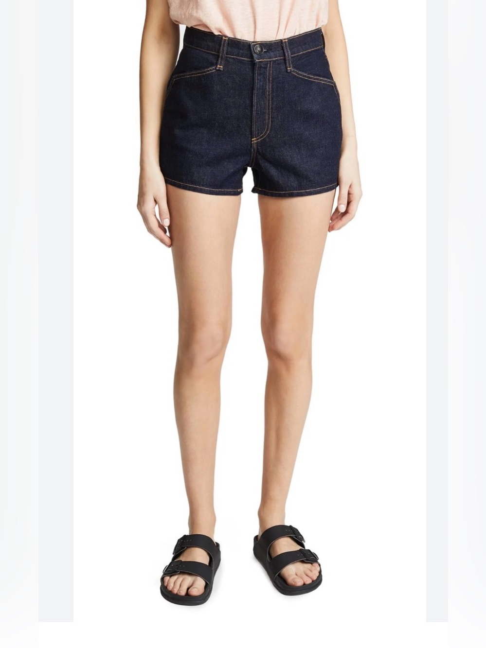 Rag & Bone Ellie Shorts high rise Size 24 Denim Dark Wash